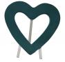 SERCE OTWARTE styrodur na stopce / Heart open on polystyrene on the wooden stand /  Herz offen Polystyrol-Basis mit Holzständer / Сердце открътое с подставкоб 