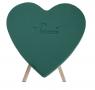 SERCE styrodur na stopce /   Heart on polystyrene on the wooden stand /  Herz Polystyrol-Basis mit Holzständer / Сердце с подставкоб 